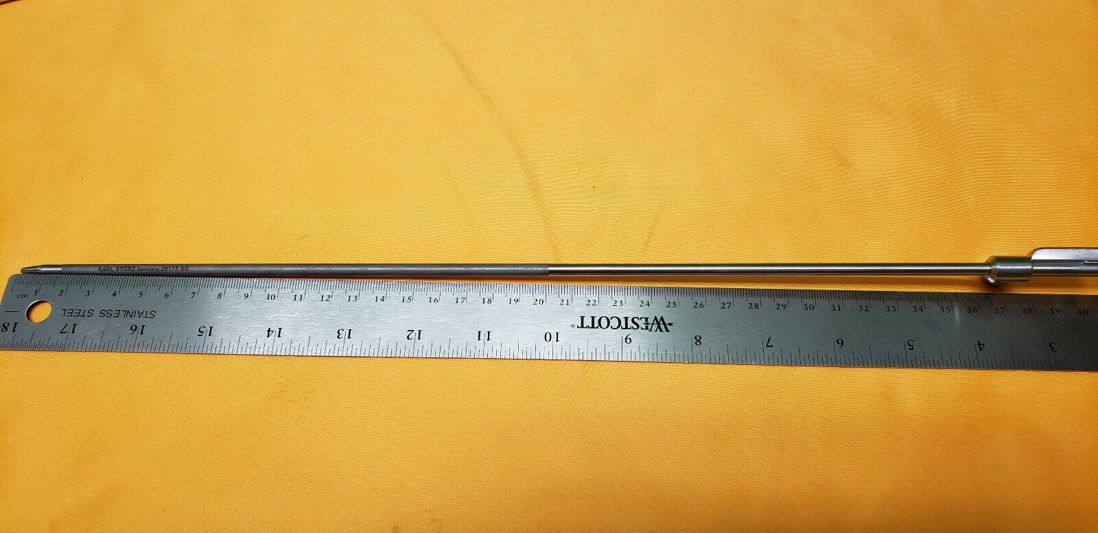 Storz 26173SQ SCARFI Needle Driver 5mm x 33cm Cheron Axial Handle W-Ratchet