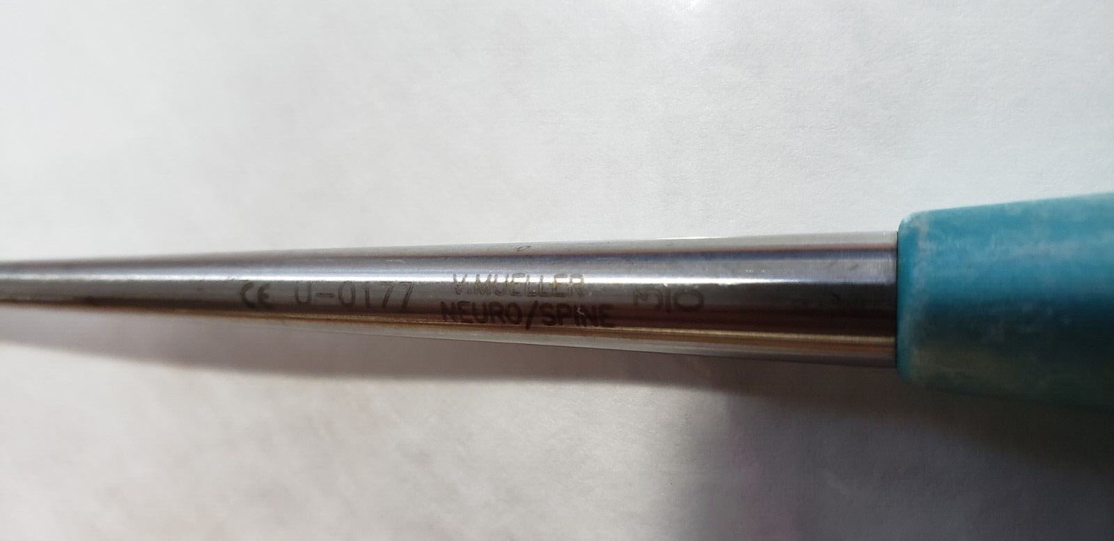 V.Mueller U-0177 Orthopedic Neuro/Spine Curette Oval Cup 10" Size 000 Up Straigt