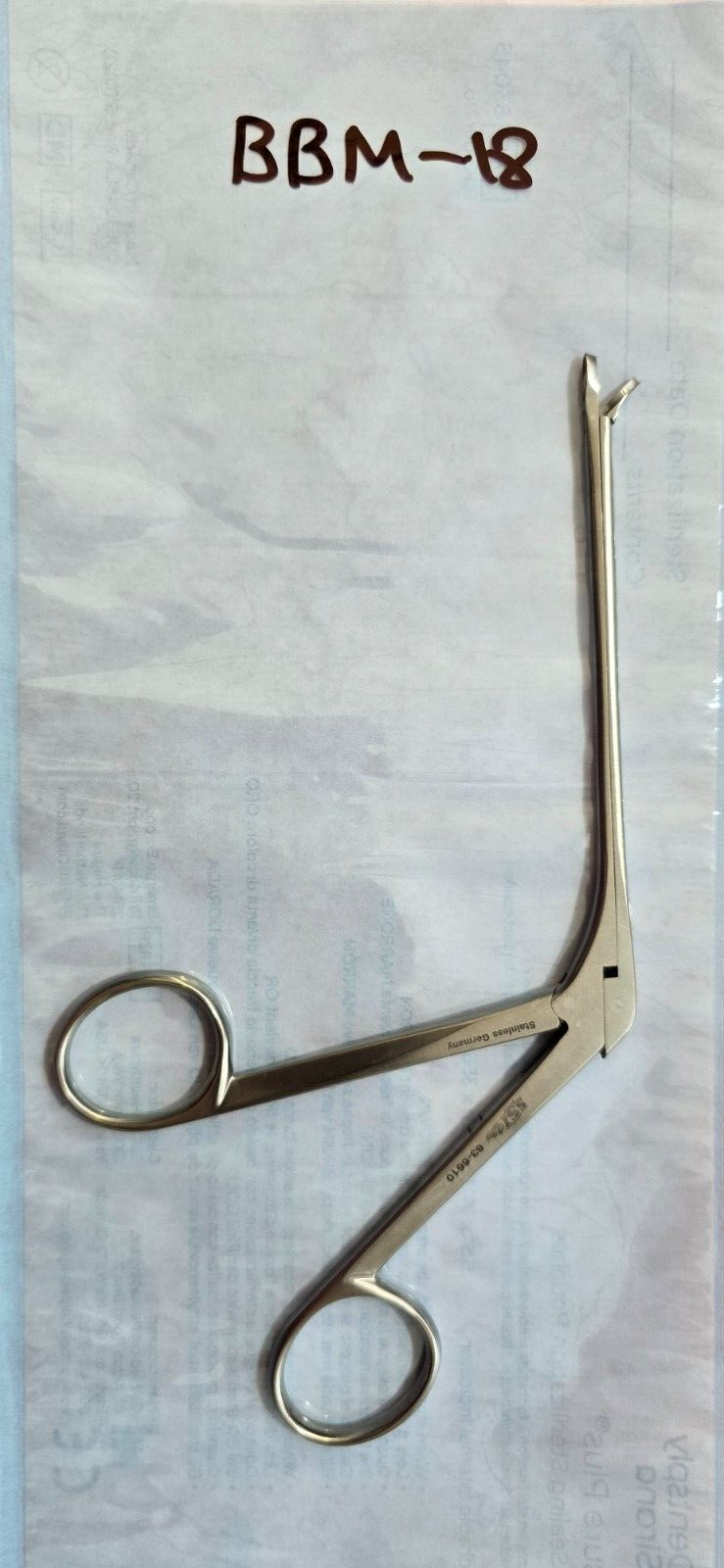SSI Ultra Surgical Blakesley Forceps 7.25"  3.5mmx185mm Straight