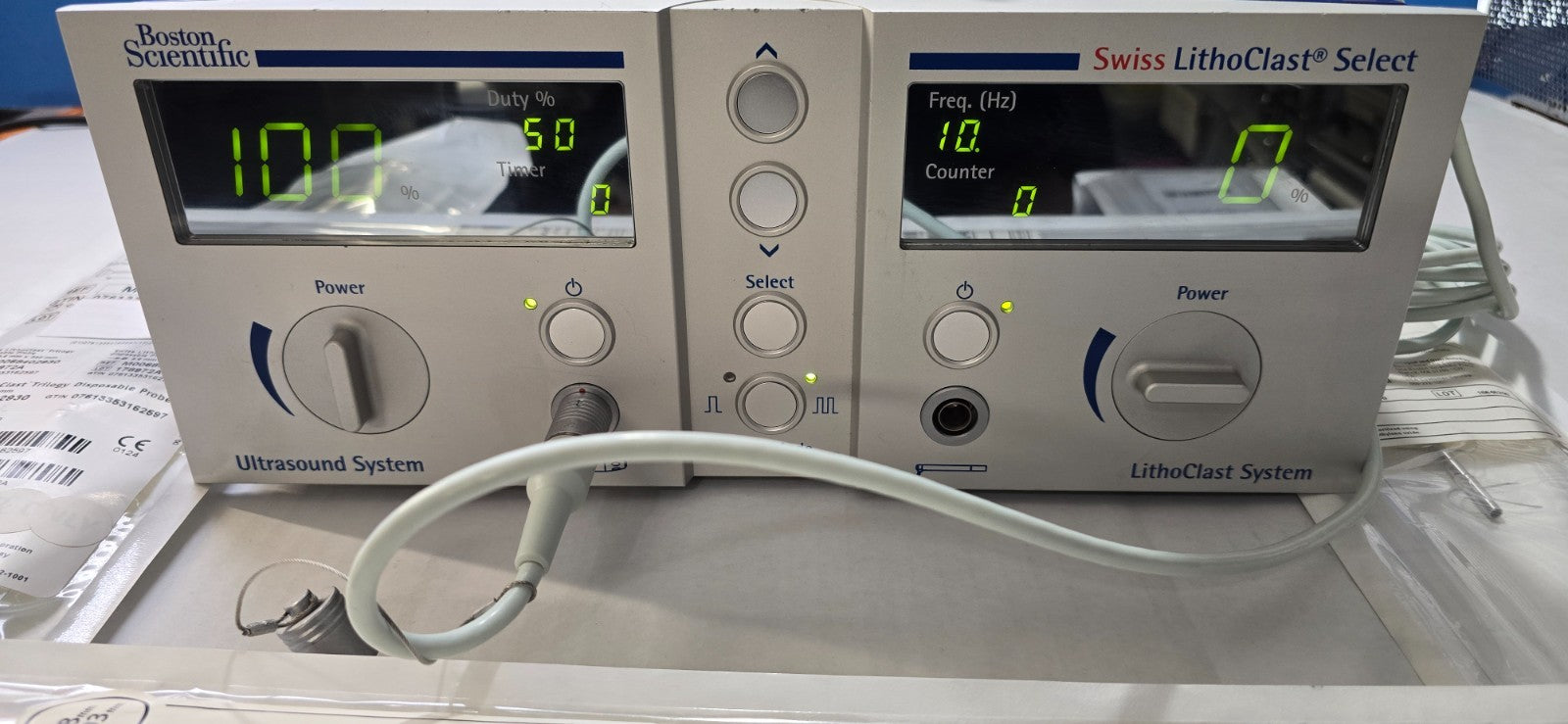 Boston Scientific Swiss Lithoclast Select W- Handpiece ,Foot Switch & Probes.