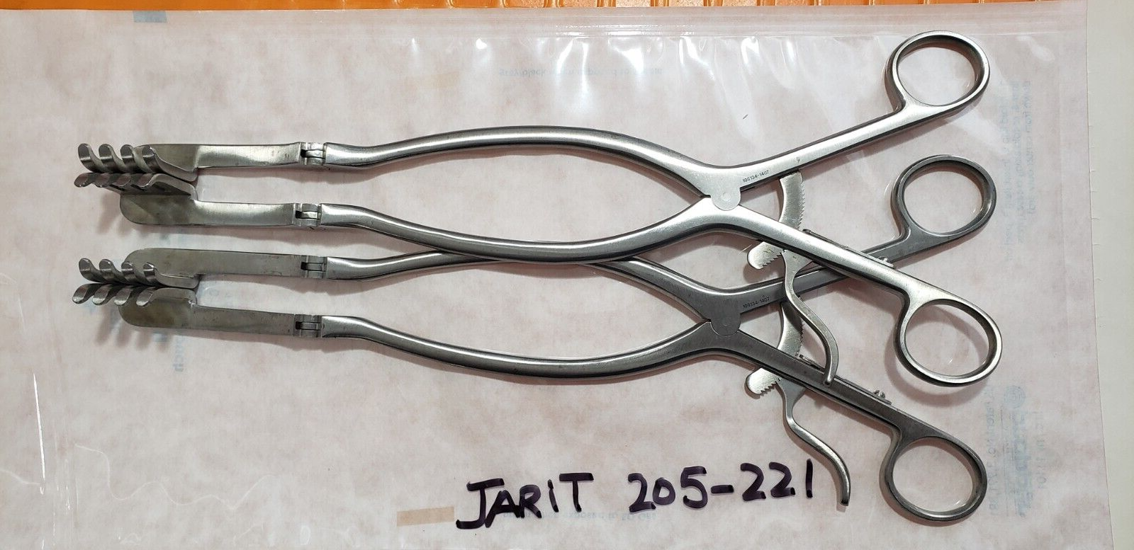 JARIT 205-221 Surgical orthopedic Beckman-Ads Retractor, 12 1/4" Blunt 4x4