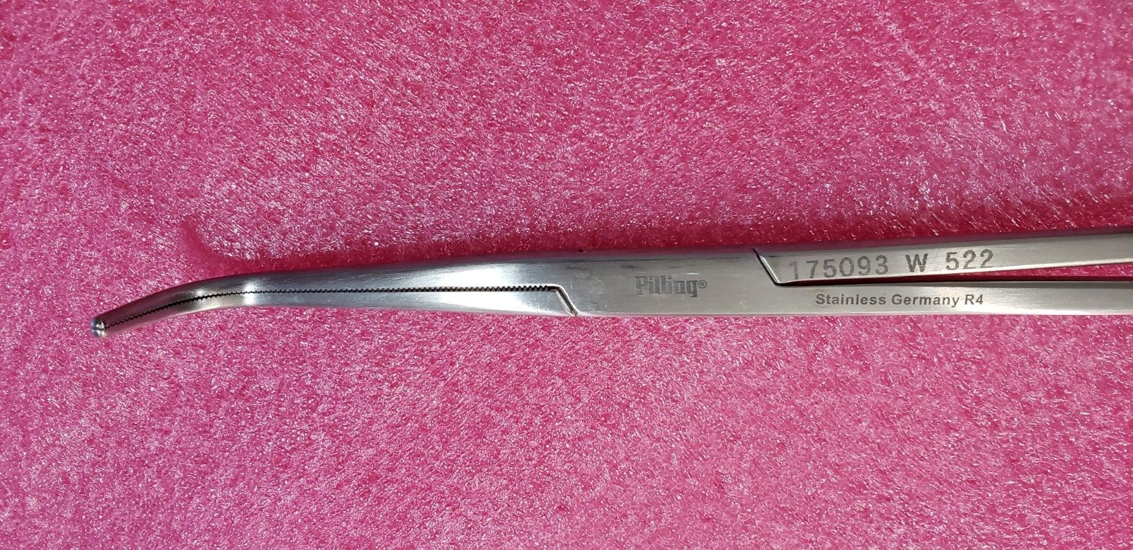 Pilling Surgical Mixter Thoracic Forceps, Angled Serrated Jaws 14"
