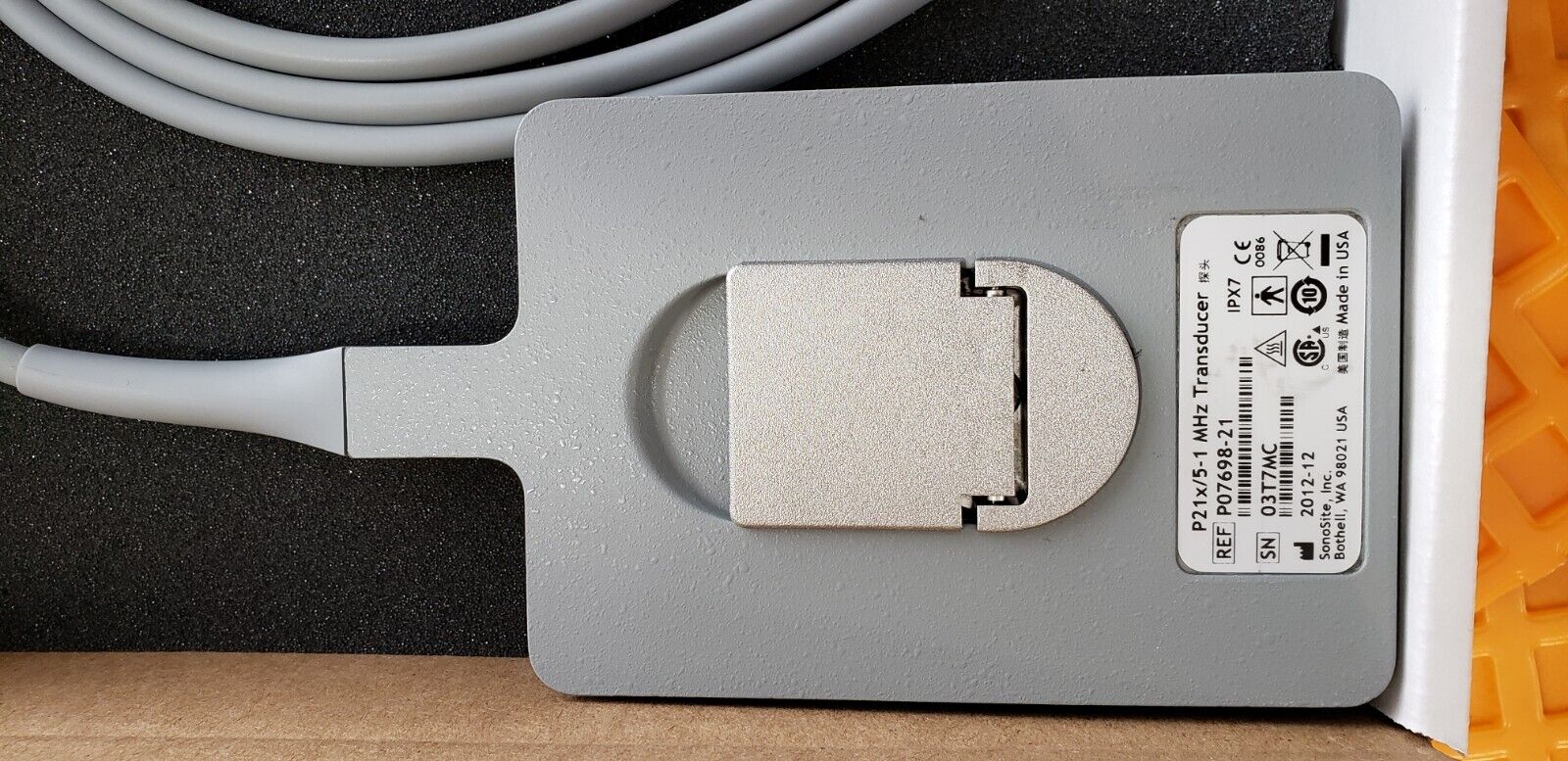 SonoSite P21 Ultrasound Transducer Probe  Ref: P07698-21