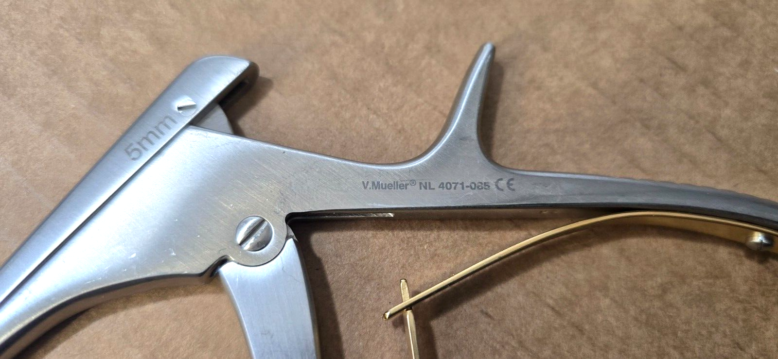 V.Mueller Surgical Orthopedic Kerrison Rongeurs 8" shaft 5mm x 40* Degree