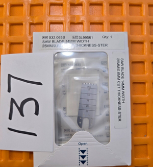 Swiss Surgical Orthopedic Saw Attachment 14mm x 0.6mm In Date 2029