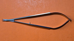 SCANLAN 7007-140 Surgical Vannas Scissors 6.75" Angled Micro Blades