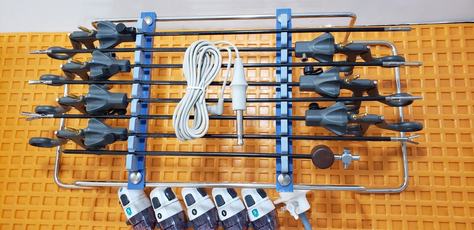 Stryker Laparoscopic 5mm x 30cm Monopolar Instruments Set of 9 Reusable & Tray