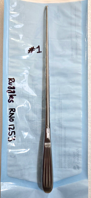 Ruggles RN1253 Surgical Neuro Spine Curette Size 1 Angle Down 12"