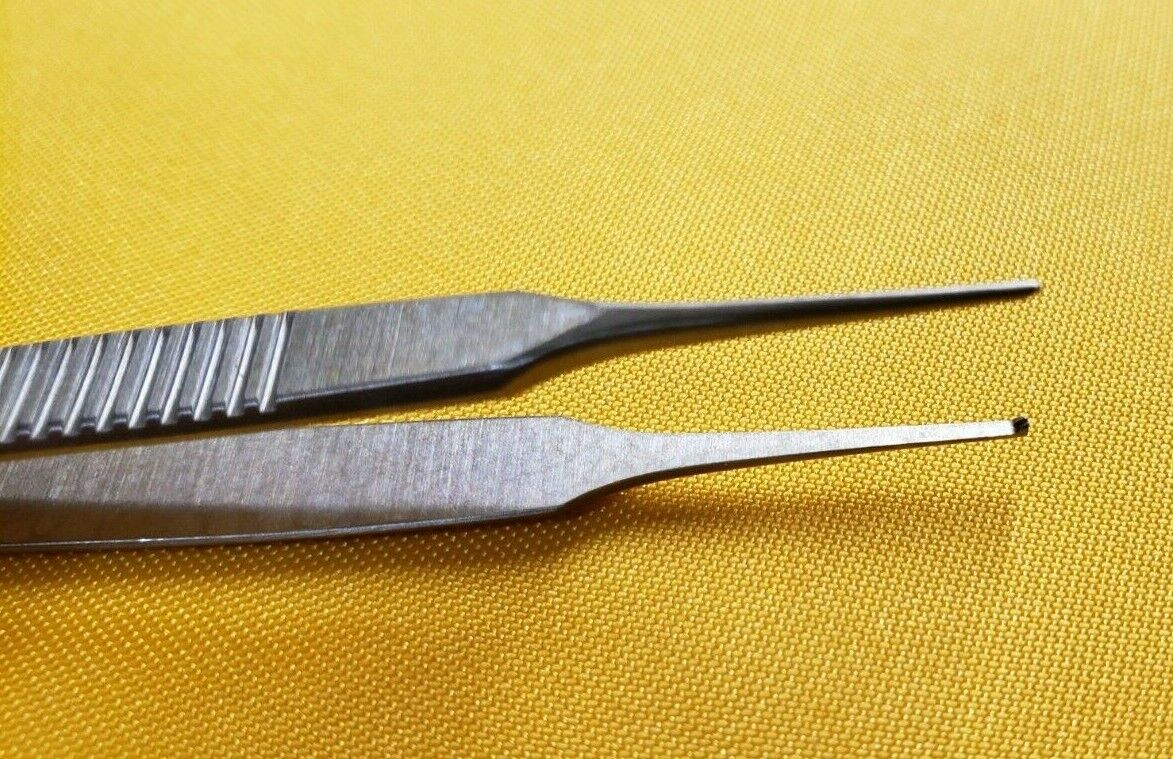 SSI Ultra 60-1534 Surgical Ophthalmic Lester Fixation tissue Forceps 1x2 teeth