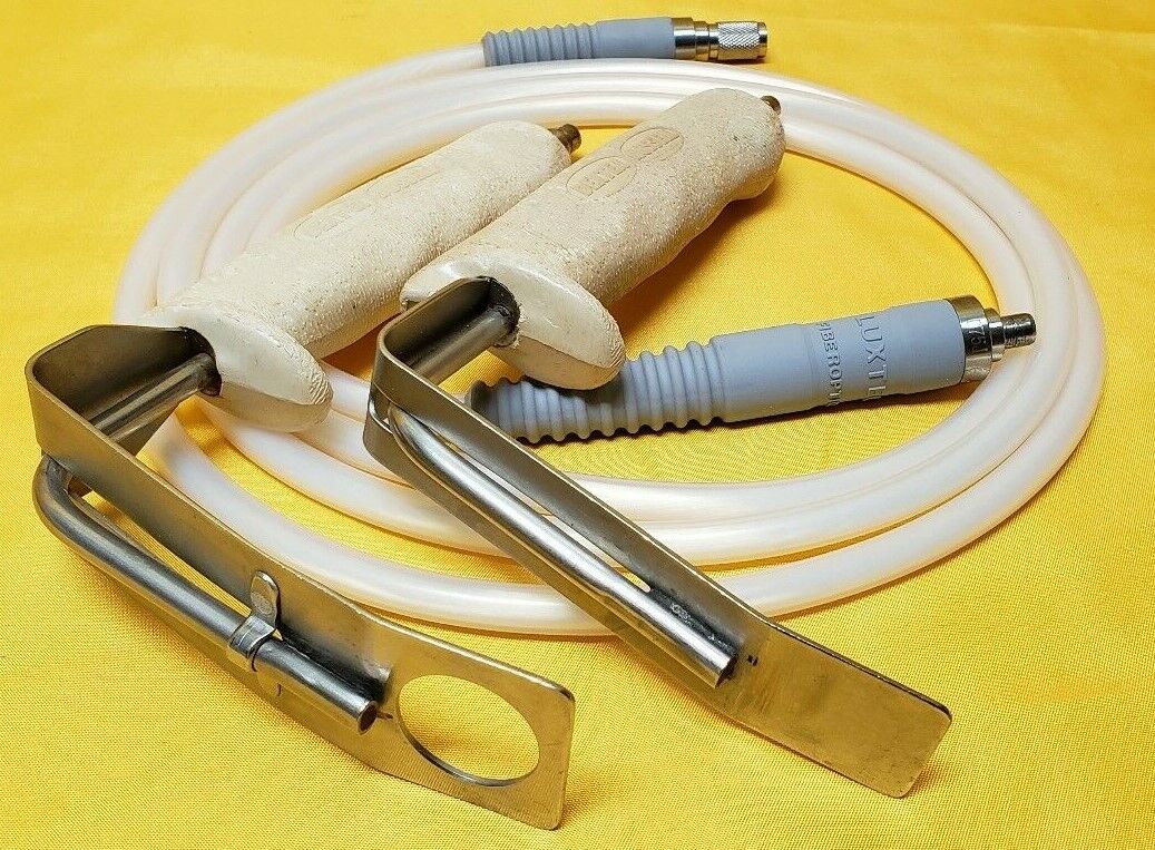 DEXTER Russell Fiber Optic Breast Retractor Set of 2 with Fiber Optic Cable