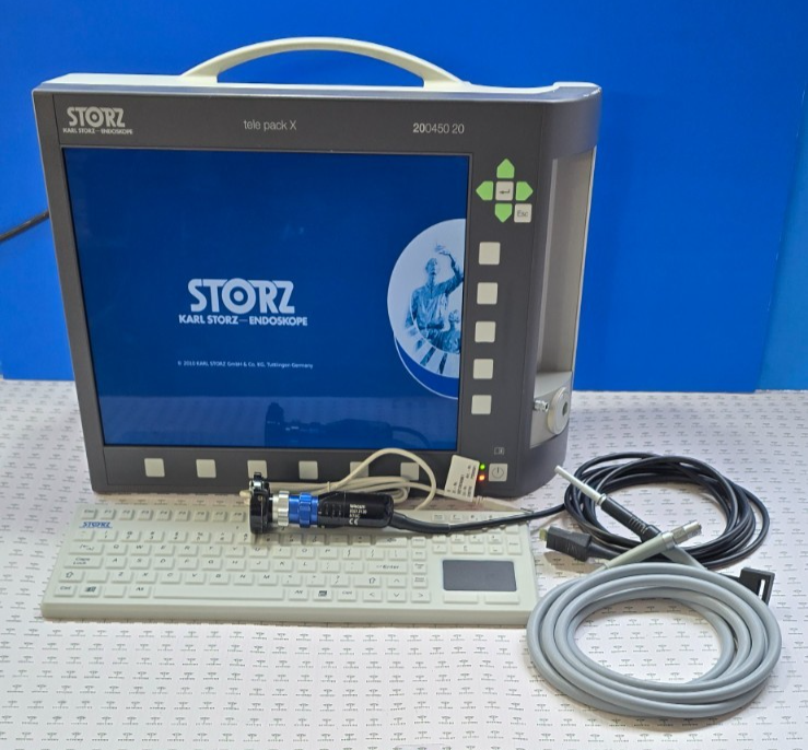 Karl Storz tele Pack X 20045020 Video Camera System W- Scope, Fiber Optic 495NE