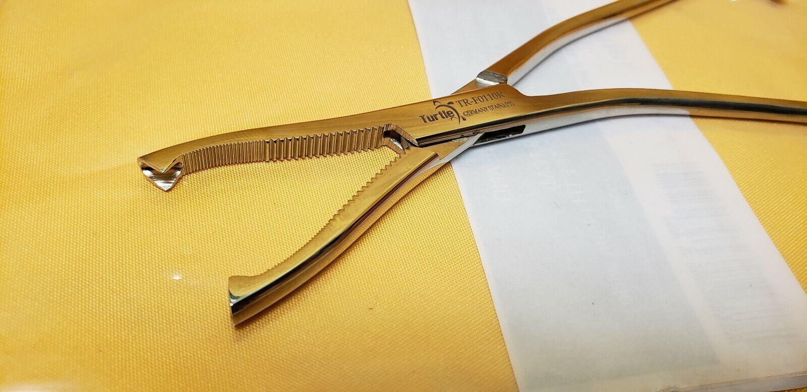 Turtle Dingman Cartilage Bone Clamp, 2x2 teeth 7.5" REF: TR-FR0110R