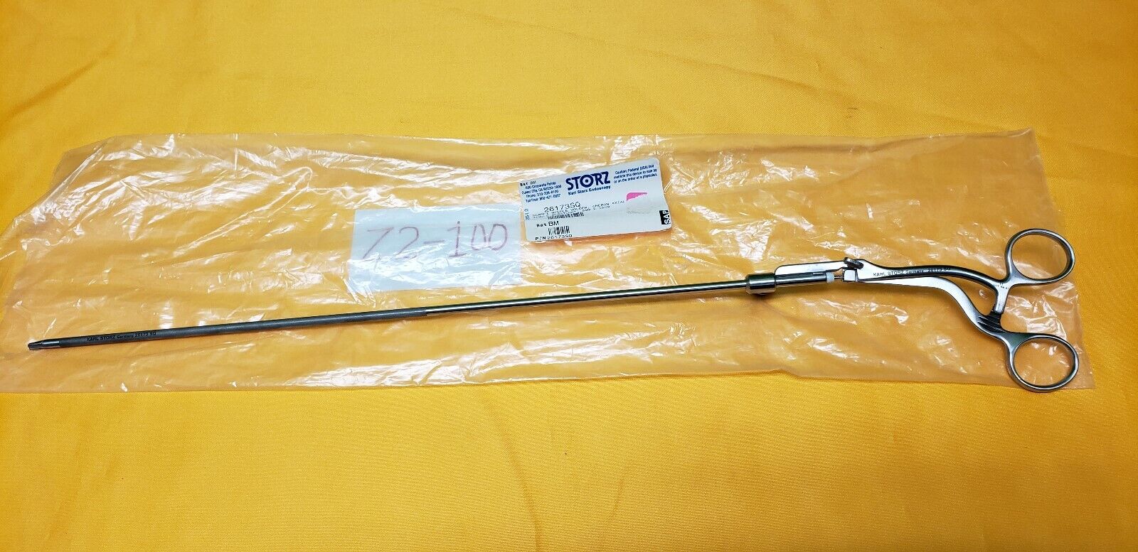 Storz 26173SQ SCARFI Needle Driver 5mm x 33cm Cheron Axial Handle W-Ratchet