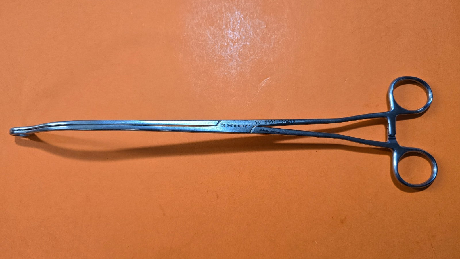 Symmetry 90-5502 Surgical Kaiser Pilling Ring Jaw Forceps 12" Curved