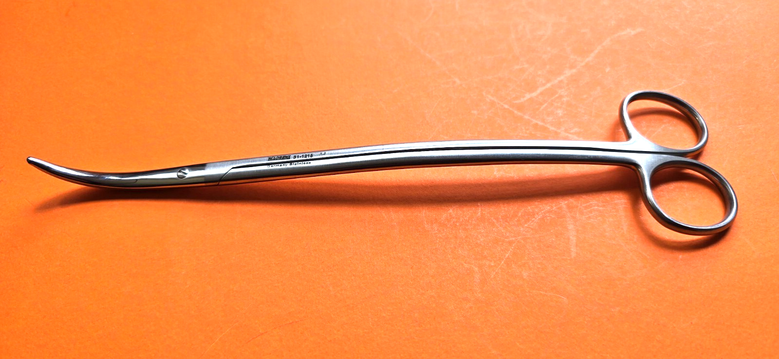 W.LORENZ Surgical Satinsky Vascular Scissors 9 1/2" Curved Shanks & Curved Tips