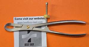Turtle Surgical Bone Reduction Forceps 8" Curved Jaws with Speed Lock