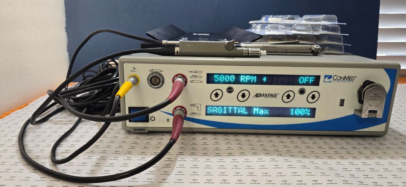 Conmed Linvatec D3000 Drive System With Foot switch & 2 Hand Pieces