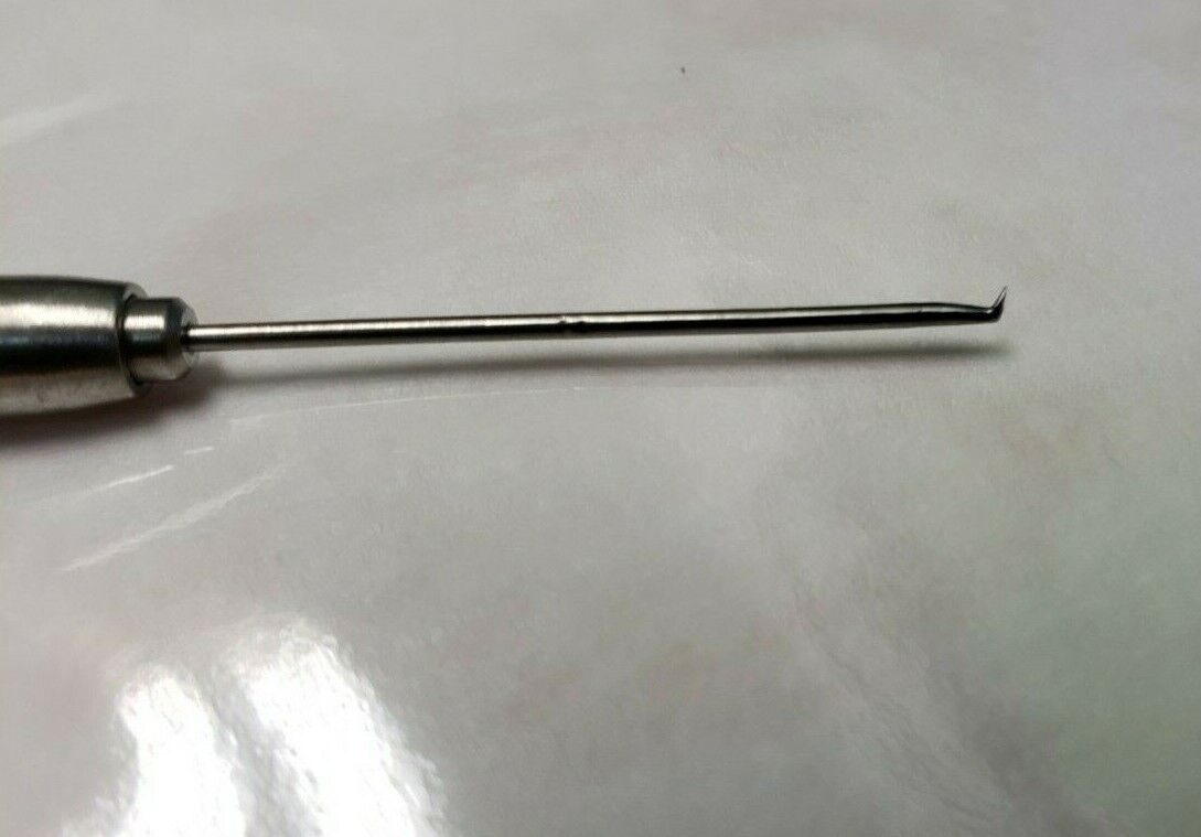 MIZUHO 07-827-52 Micro Scissors Straight Jaw 60 degree up Round Handle