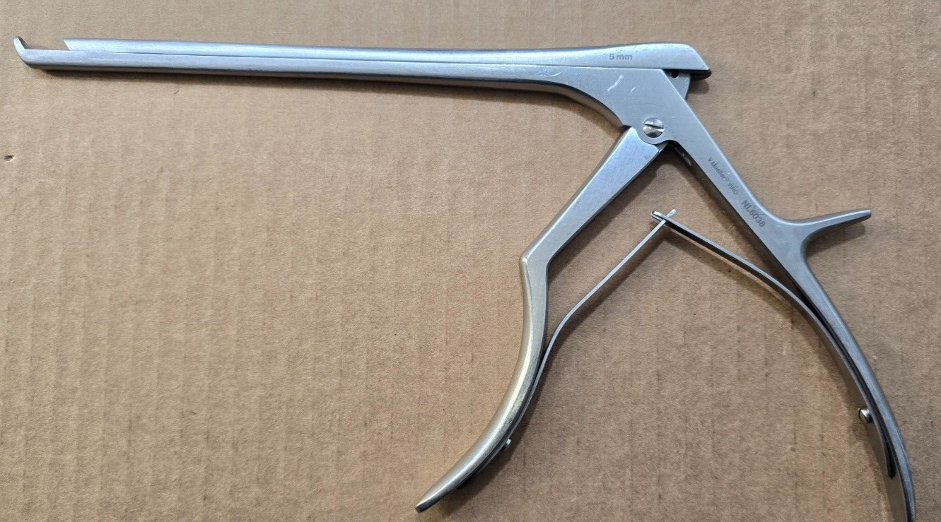V.Mueller Orthopedic Kerrison Rongeurs 8" shaft 5mm x 40* degree
