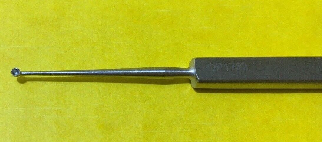 V. Mueller Chalazion Curette, 1.5mm Straight Round Cup REF: OP1783