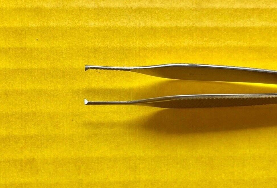 Delasco Adson Tissue Forceps, Straight 1 x 2 Teeth, 4.75" REF: FA-2S