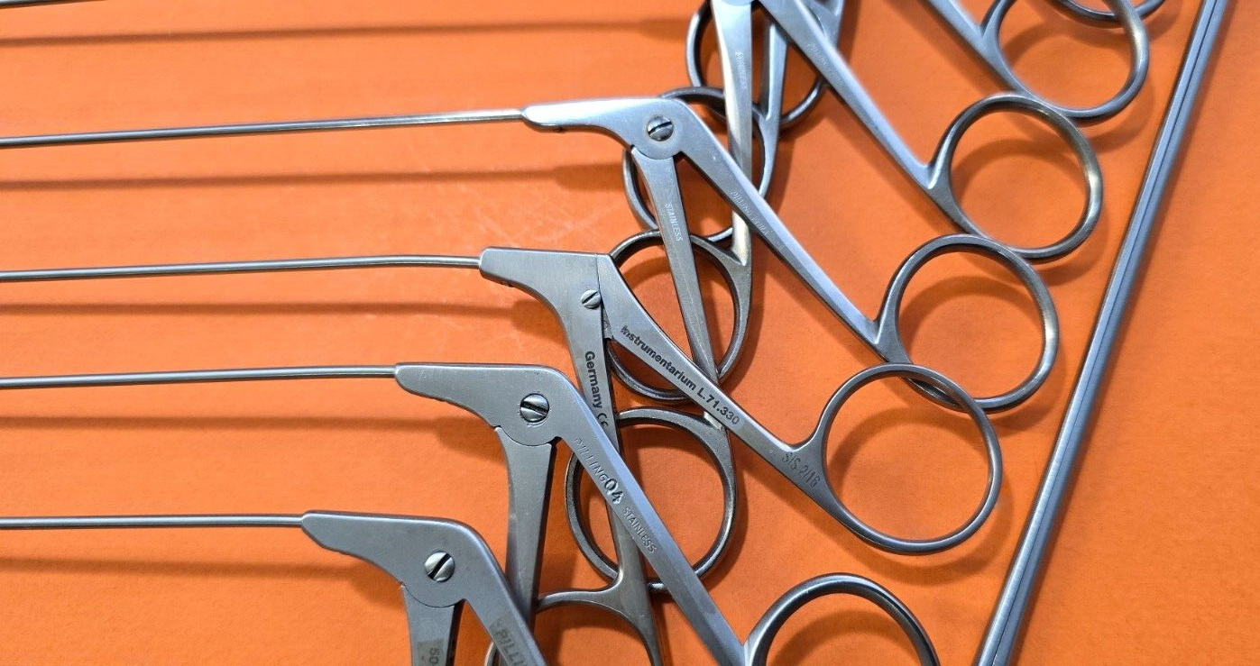 Karl Storz ,Pilling Surgical Laryngeal Instruments Set of 14-Pcs with Tray.