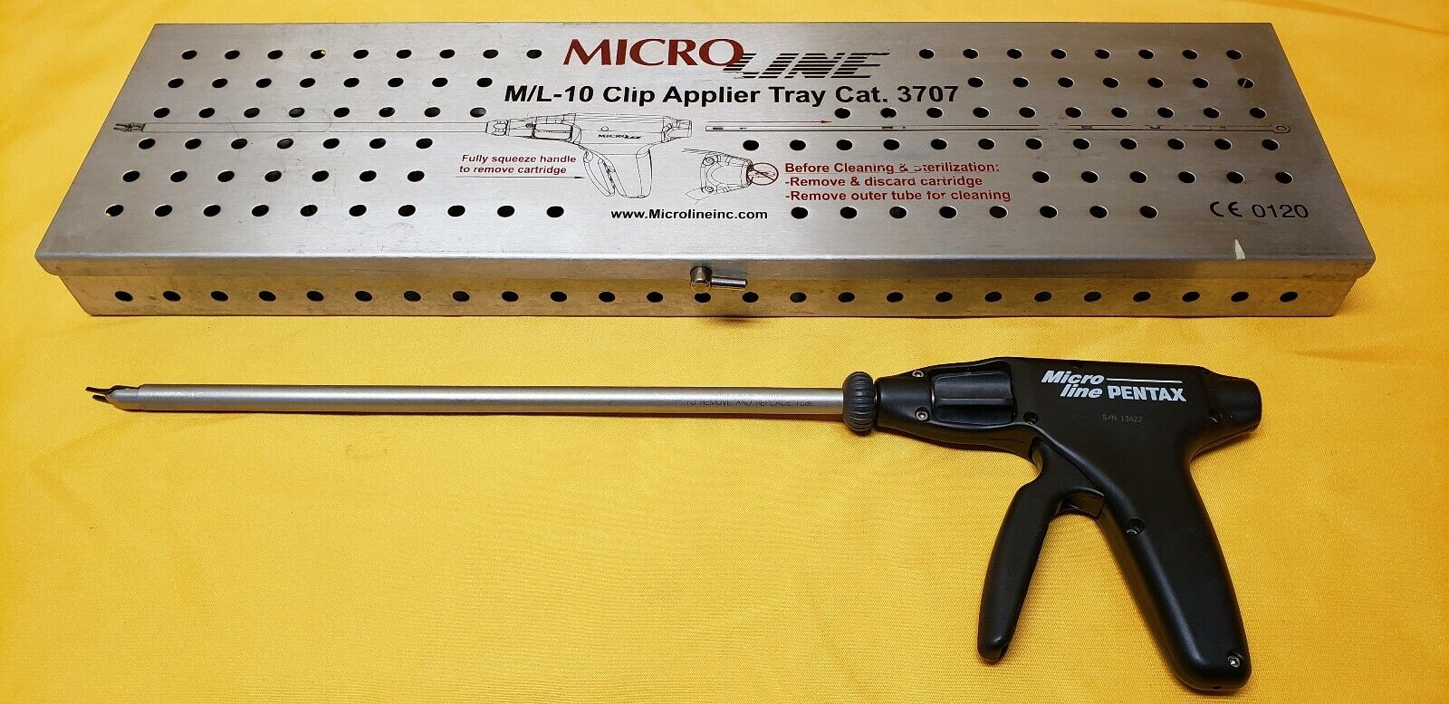 Micro Line PENTAX Surgical M/L Clip Applier with Tray (Reusable Applier)