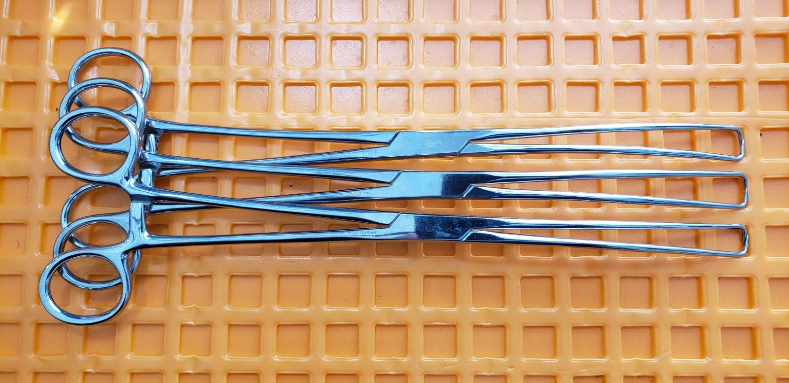 3-Units SKLAR Surgical OBGYN Duplay Tenaculum Forceps 11" Curved
