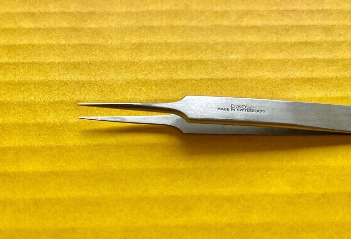 Dixon Swiss Tweezer Fine Tips, #5, 4.25"