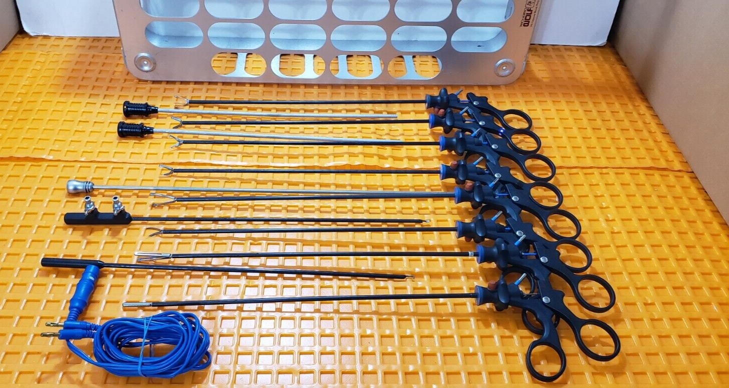 OLYMPUS Surgical Laparoscopic Instruments 5mm x 34cm Set of 14 with Tray