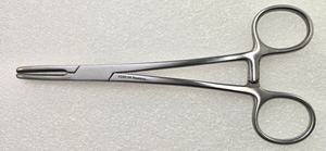 Aesculap Surgical Tube Occluding Clamp Forceps 8" Serrated Jaws REF: SA 2856