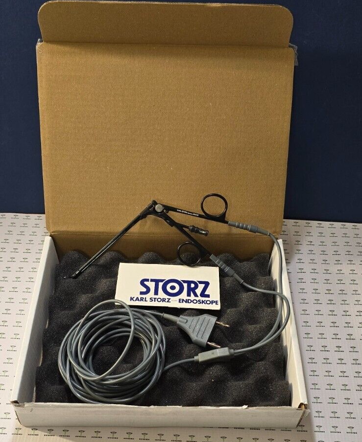 Karl Storz Surgical Bipolar Forceps Angle 25* with 847002 V Bipolar Cord
