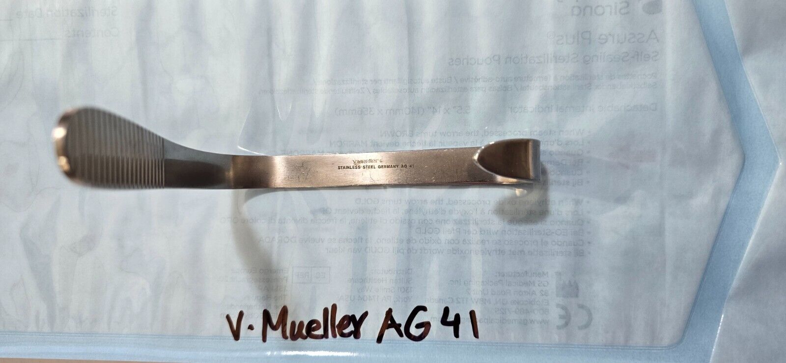V. Mueller Tongue Depressor Surgical Dental Instruments