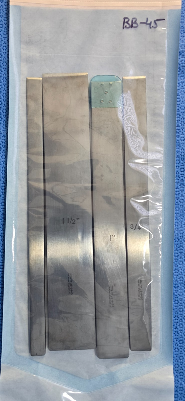SSi 28-9412 Surgical Orthopedic Lambotte Osteotome Set 1/2",3/4",1",1 1/2"