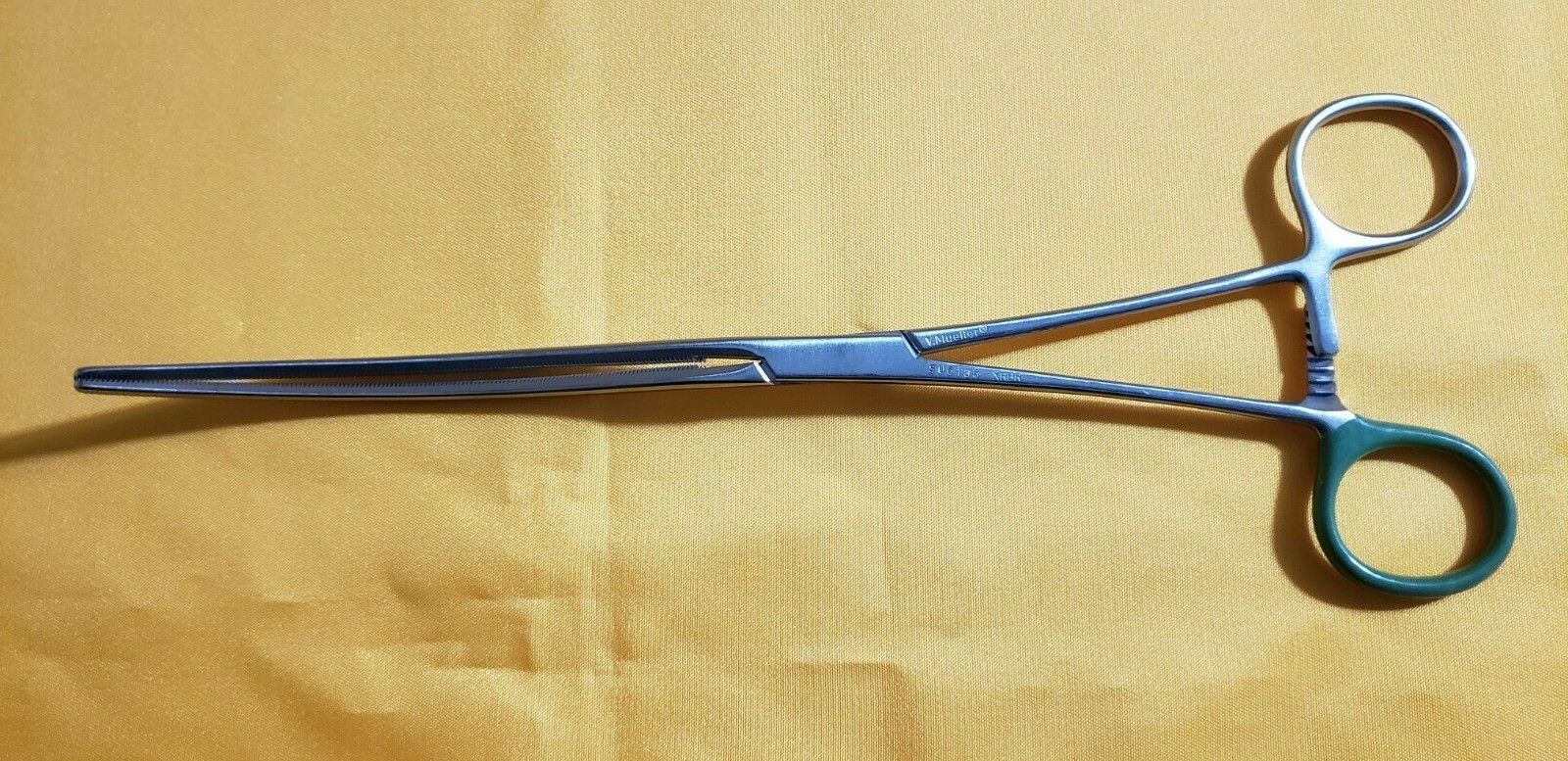 V. Mueller SU-6135 Surgical Glassman Intestinal Forceps 10" Curved