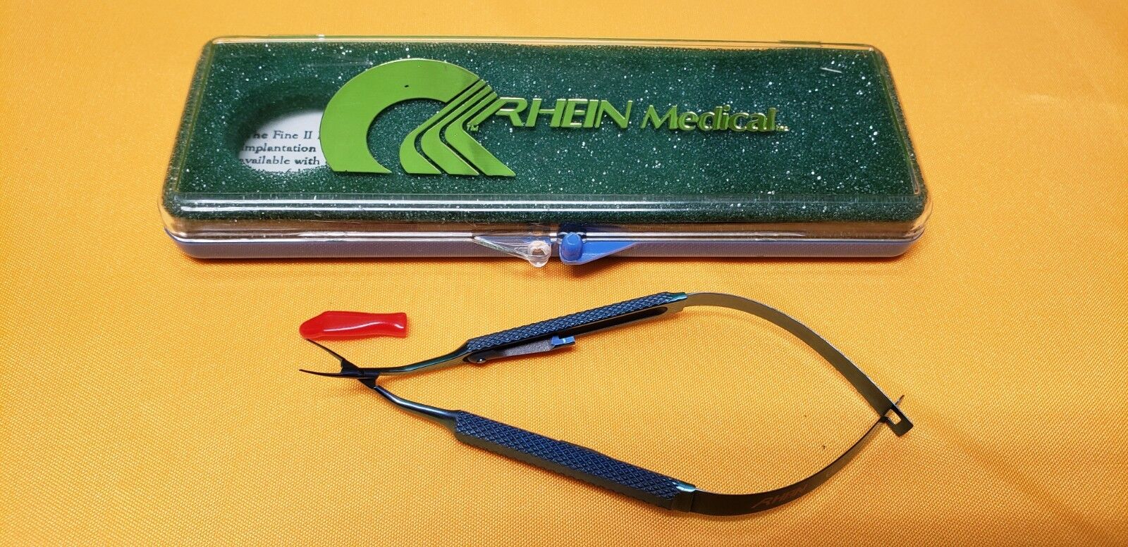 Rhein Medical Opthalmic Titanium Angled Foldable Lense Inserter REF:05-2334 AL