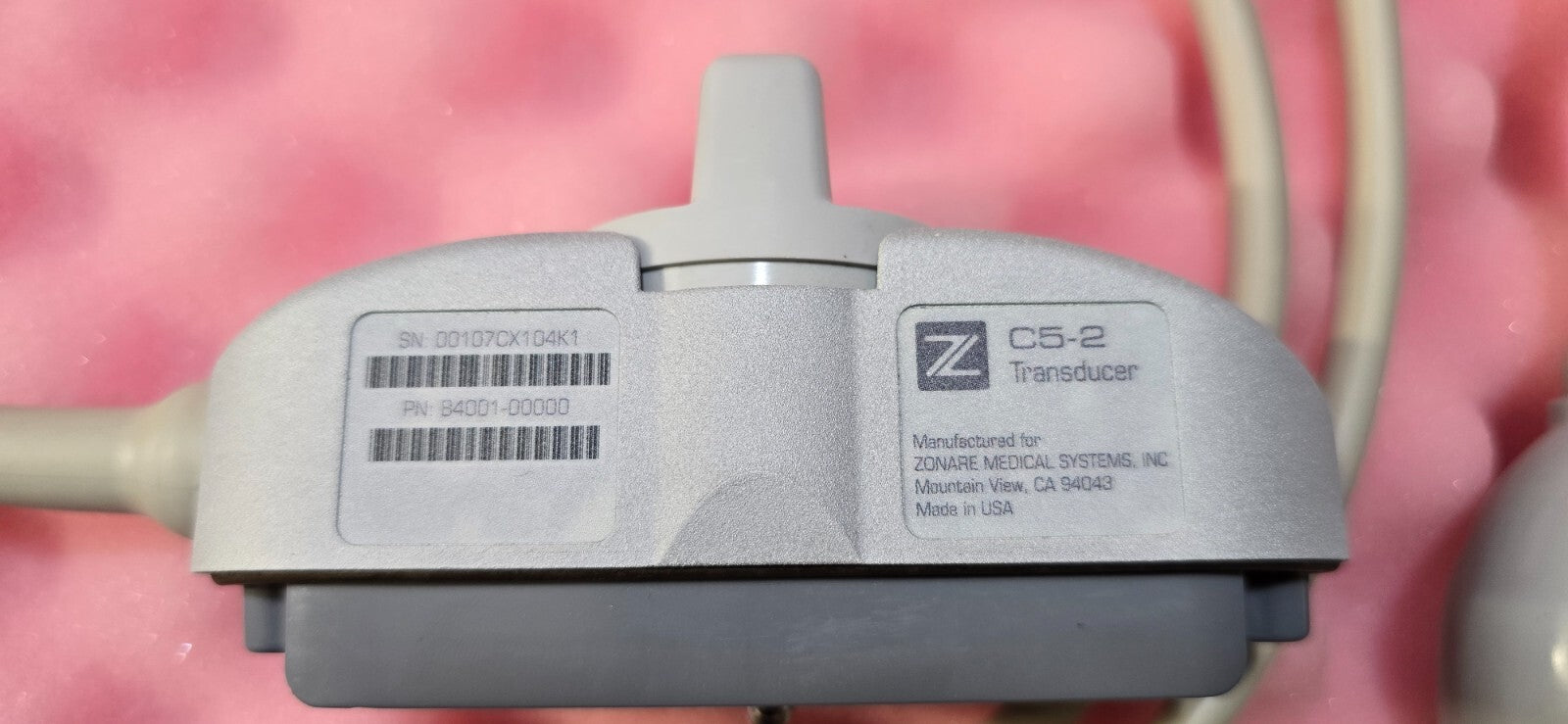 ZONARE C5-2 Transducer Convex Curved Ultrasound Probe