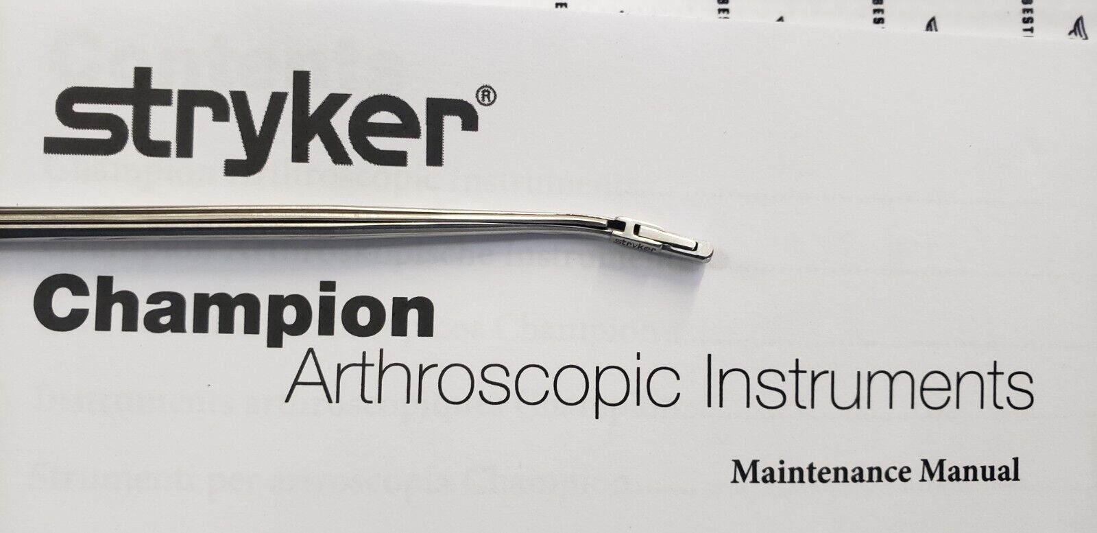 Stryker 242-100-003 Arthroscopic Forceps 2.1mm Blunt Nose Right
