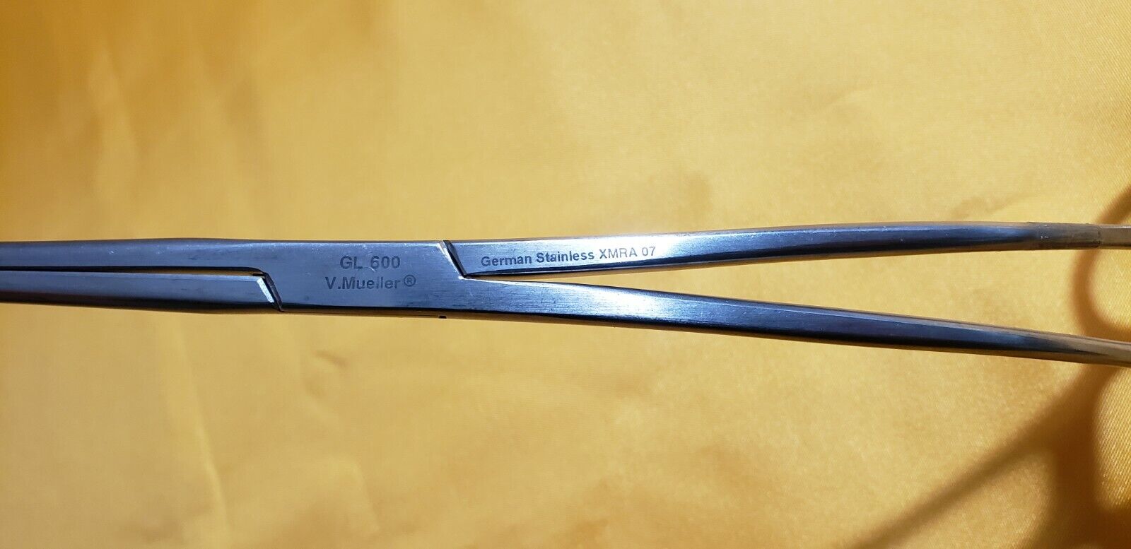 V. Mueller GL 600 Surgical Bozeman Uterine Dressing Forceps 10" Double Curved