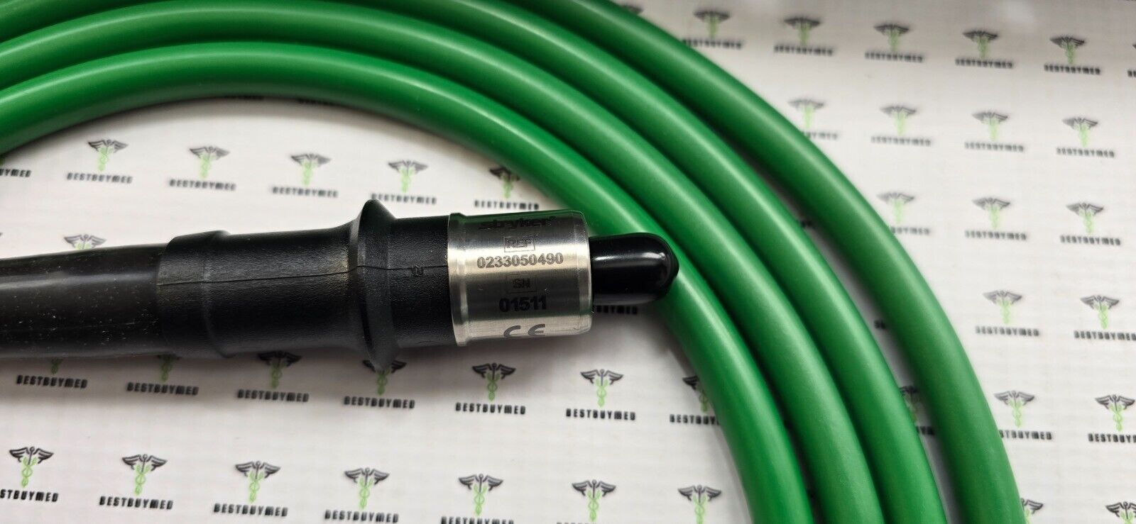 Stryker 1688 AIM 4K Camera Head & Coupler Green Fiber  Optic Cable with Tray