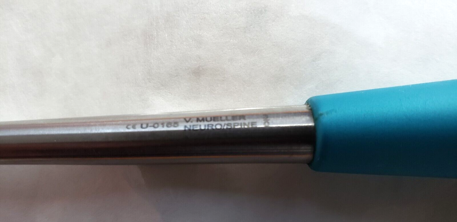 V.Mueller U-0165 Orthopedic Neuro/Spine Curette Oval Cup 10" Size #000 Up Angled