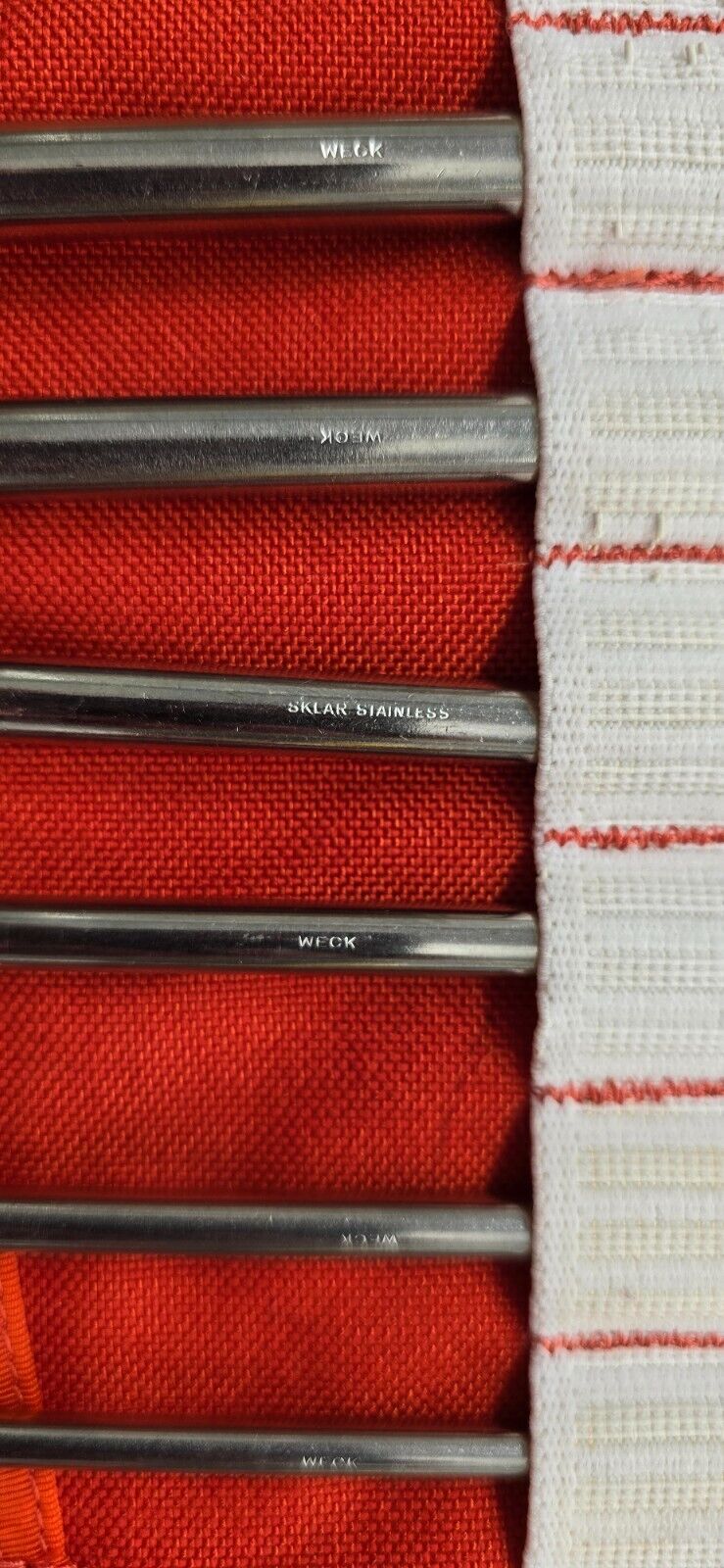Weck Surgical OBGYN Hank Dilators Set of 6 Double Ended in Case.