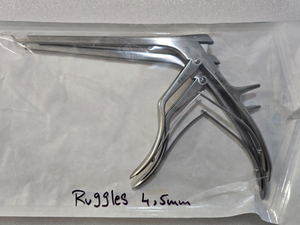 Ruggles R-1672,R1673 Orthopedic Kerrison Rongeurs 4,5mm Up 7" x40 Degree