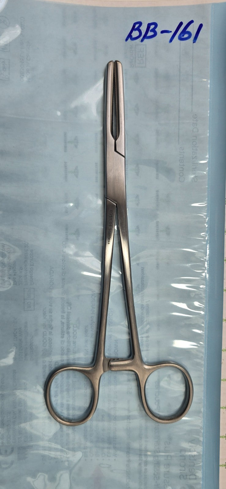 Aesculap Surgical Tube Occluding Clamp Forceps 8" Serrated Jaws REF: SA 2856
