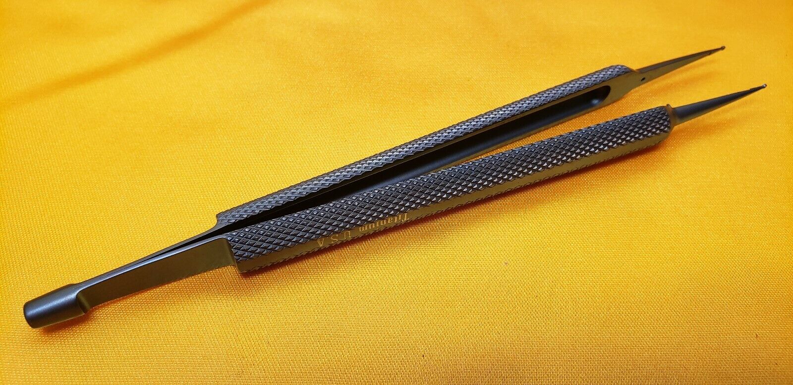 Codman 80-6001 Surgical Neuro Titanium Forceps 6" Ring Tip 1.0mm