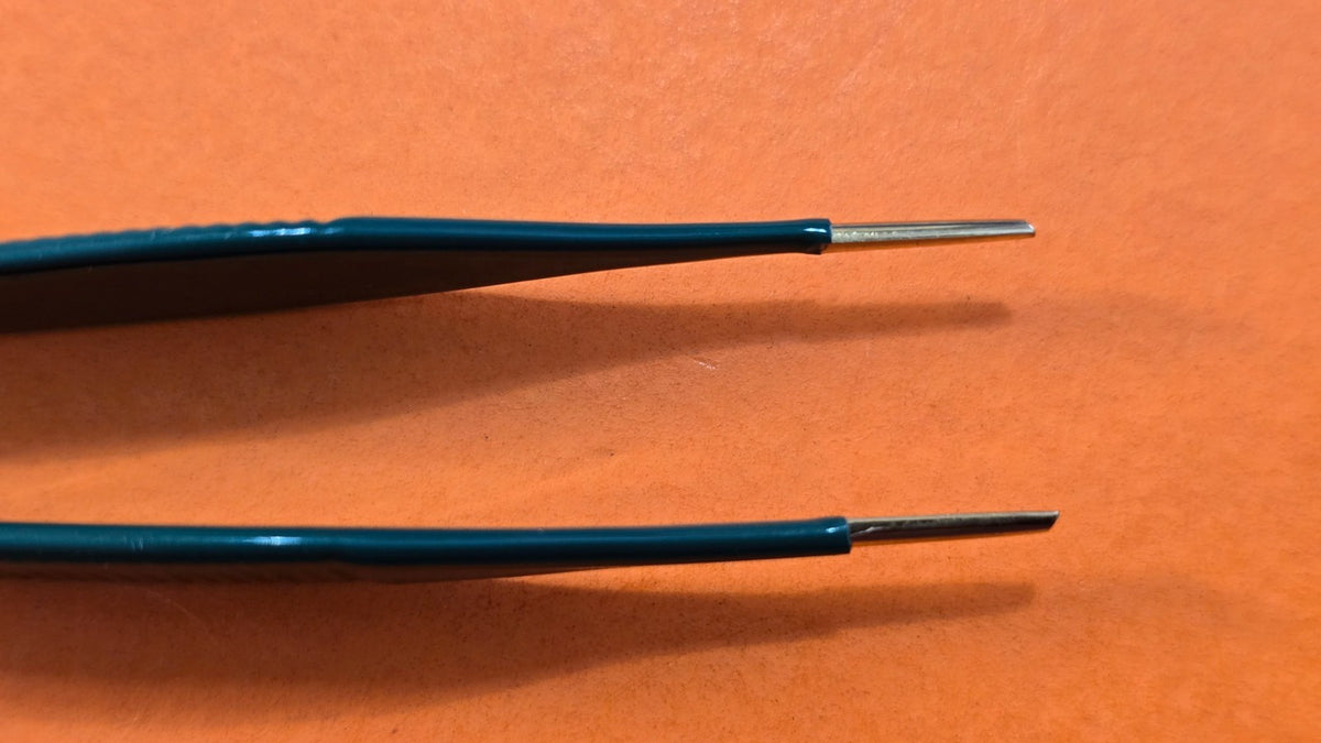 Turtle Surgical Adson Bipolar Forceps 5" GREEN Non Stick Valleylab Bipolar Cable