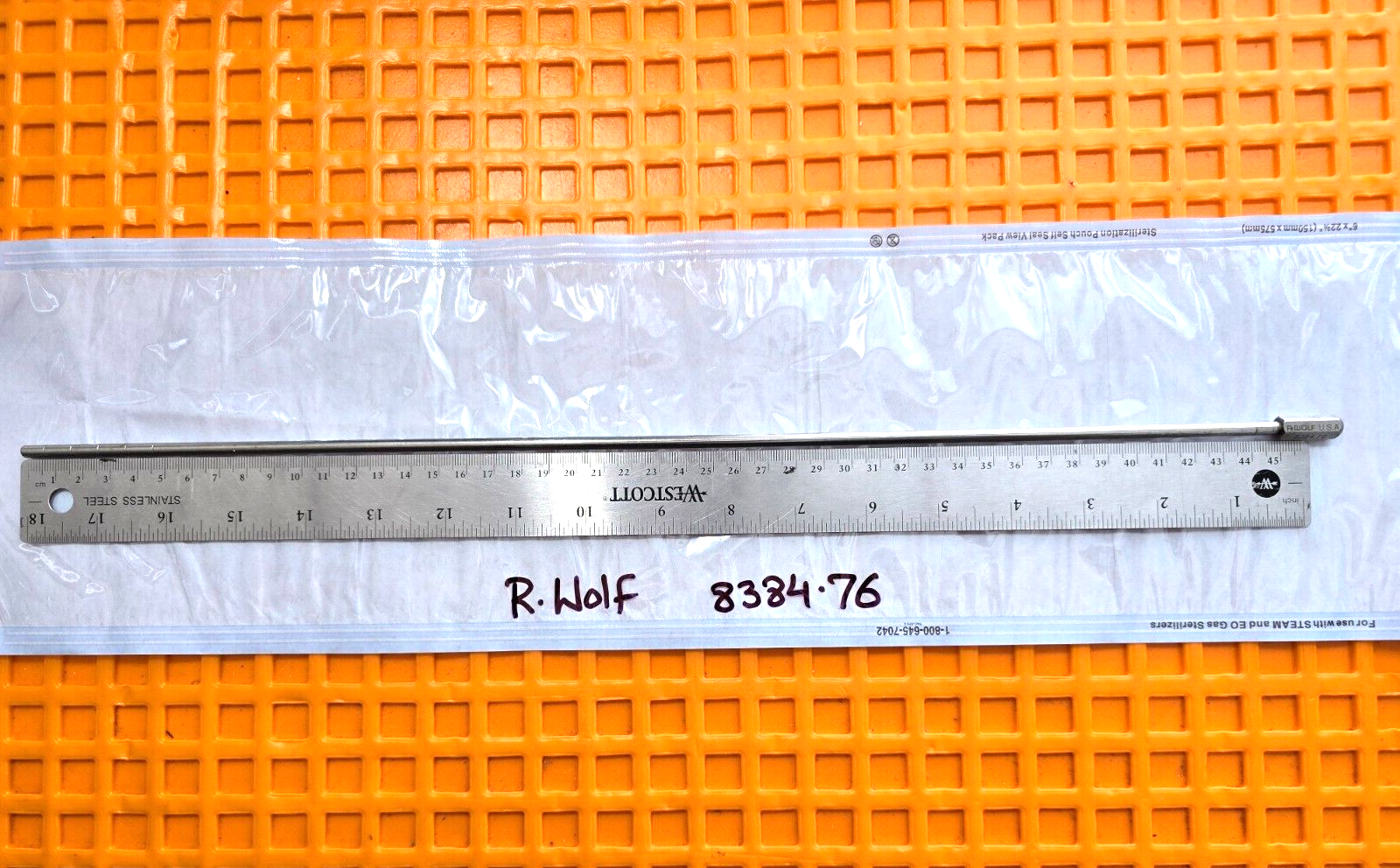 R.Wolf 8384.76 Palpation Probe 5mm x 45cm Graduated Tip