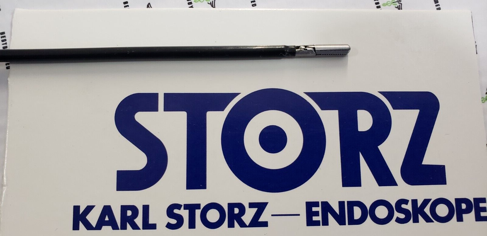 Karl Storz Grasping Forceps 3mm serrated Jaws Ratchet Handle