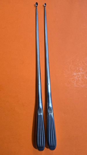V.Mueller VM82-3236 Surgical Orthopedic Curette Oval Cup 12" Set of #1,#2