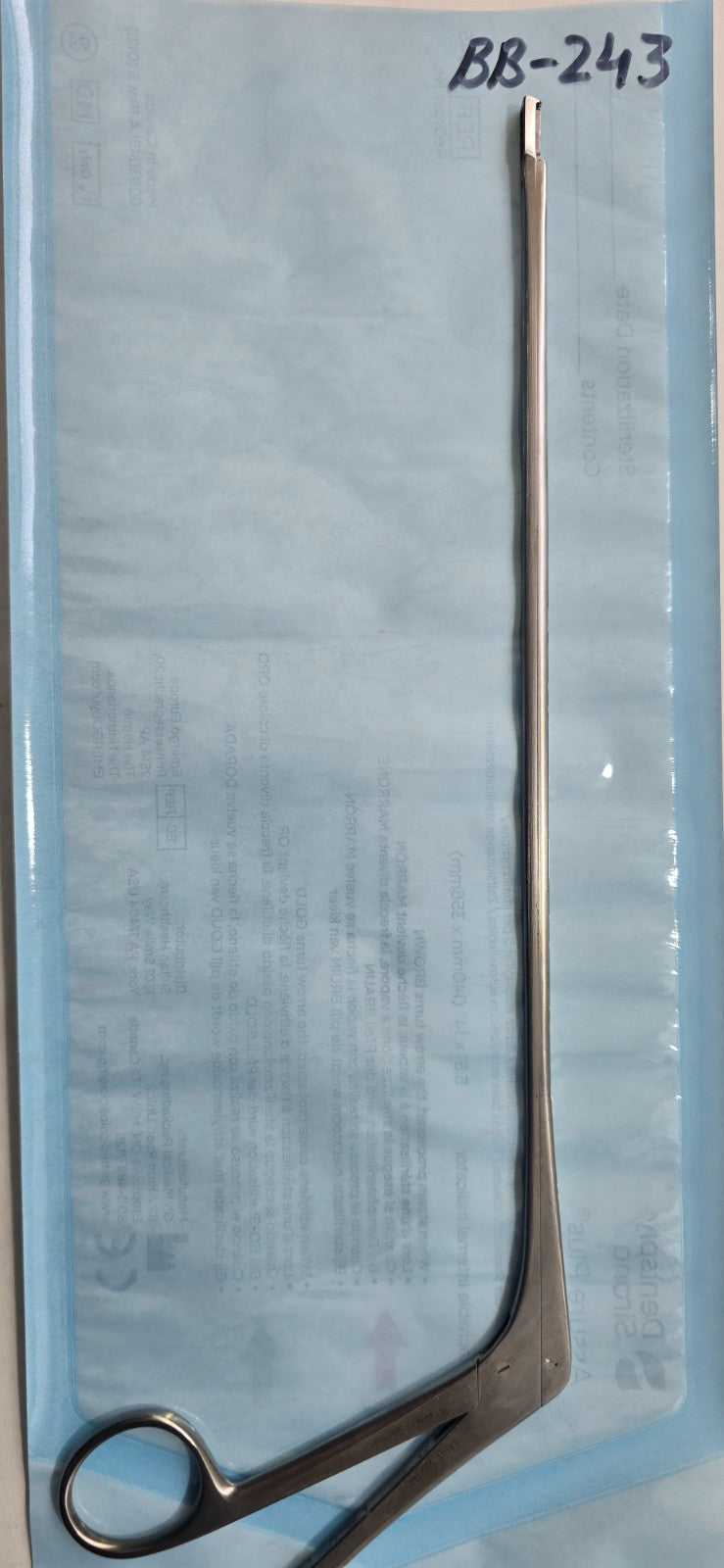 Jarit 505-140 Surgical Kevorkian Young Forceps 9 3/4" Bite 3mm x 10mm